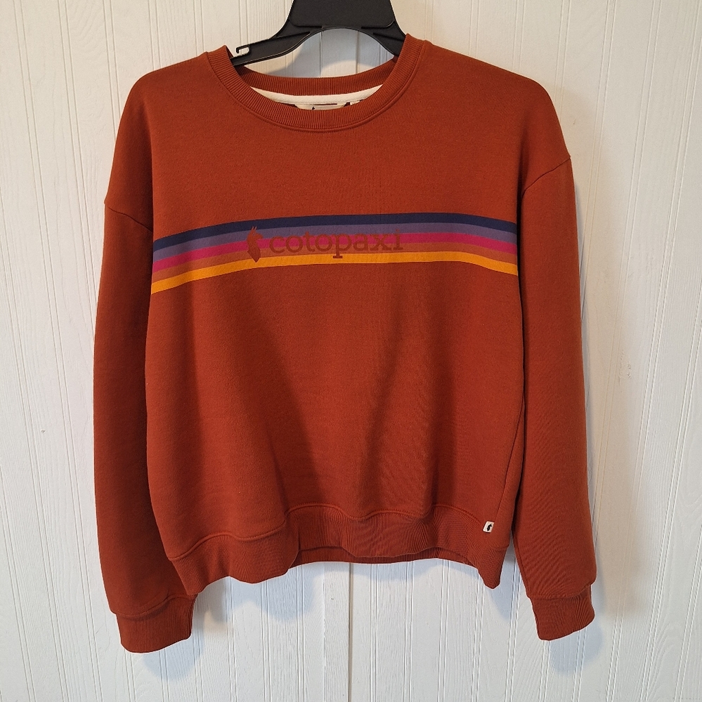 Cotopaxi On The Horizon Crew Sweatshirt | Spicy Terracotta | NWT